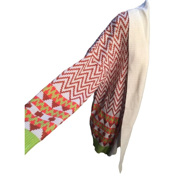 Great Geometric Pattern Colorful Long Sweater by So It Is - Size Large - Picture 9 of 11